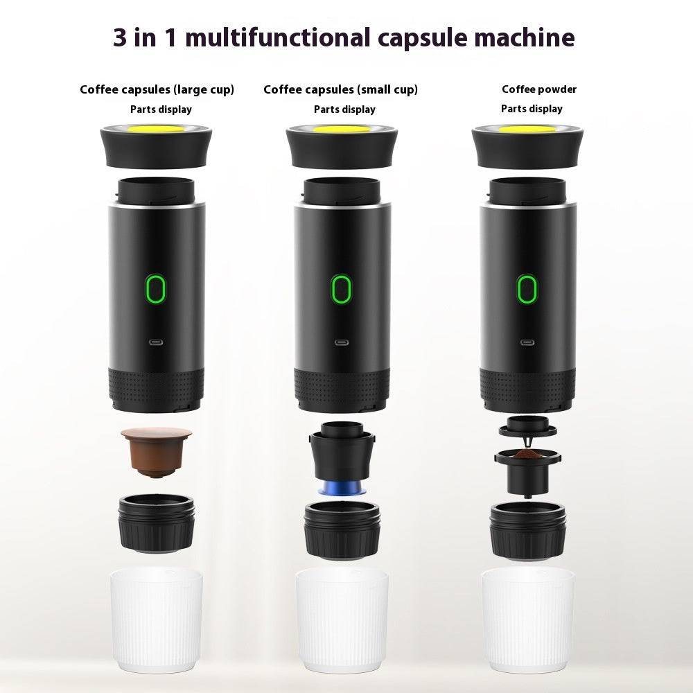 Portable Rechargeable Capsule Coffee Machine, 60 ml