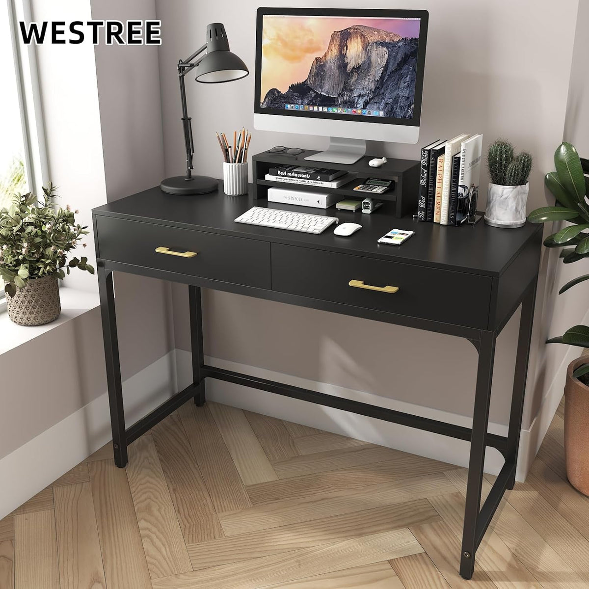 Gaming Computer Desk With Detachable Monitor Stand