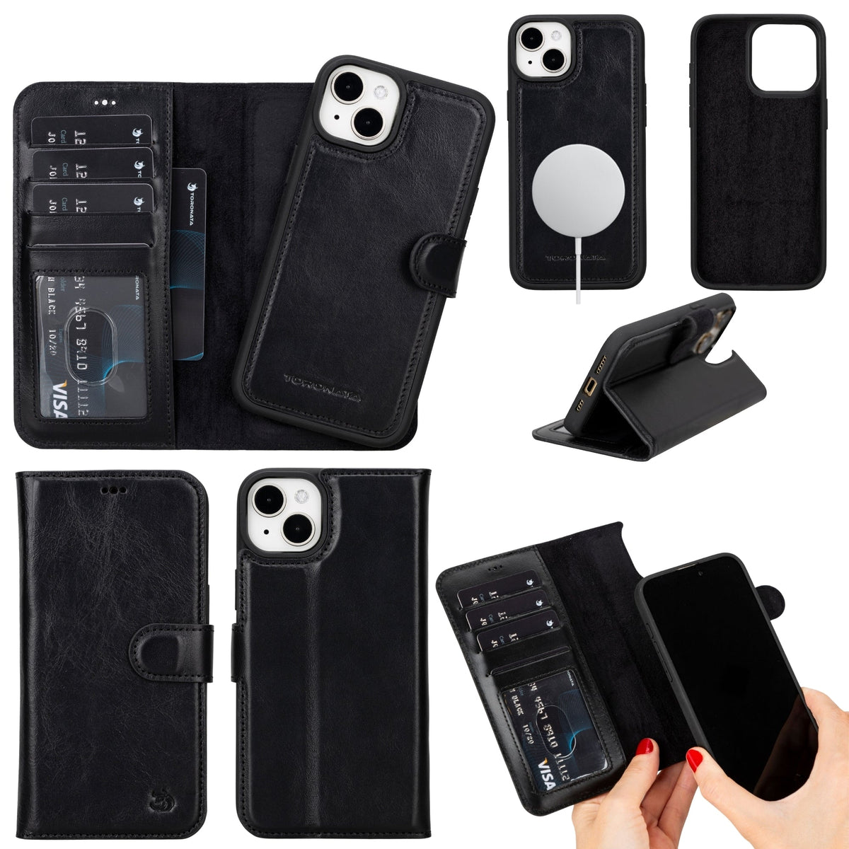 Casper Leather iPhone 14 Wallet Case | MagSafe