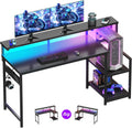 55 Inch Gaming Desk With LED Lights