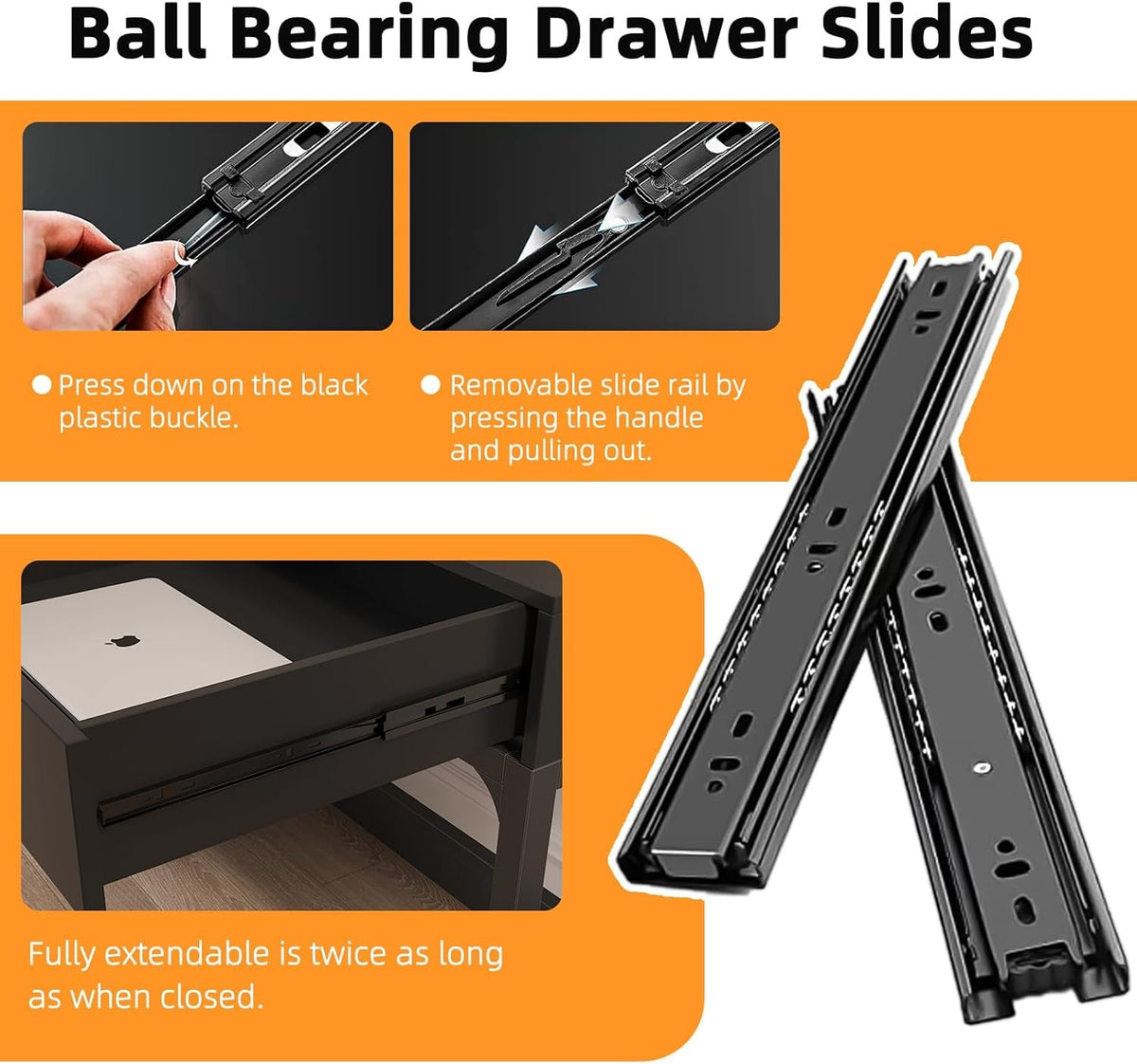 Gaming Computer Desk With Detachable Monitor Stand