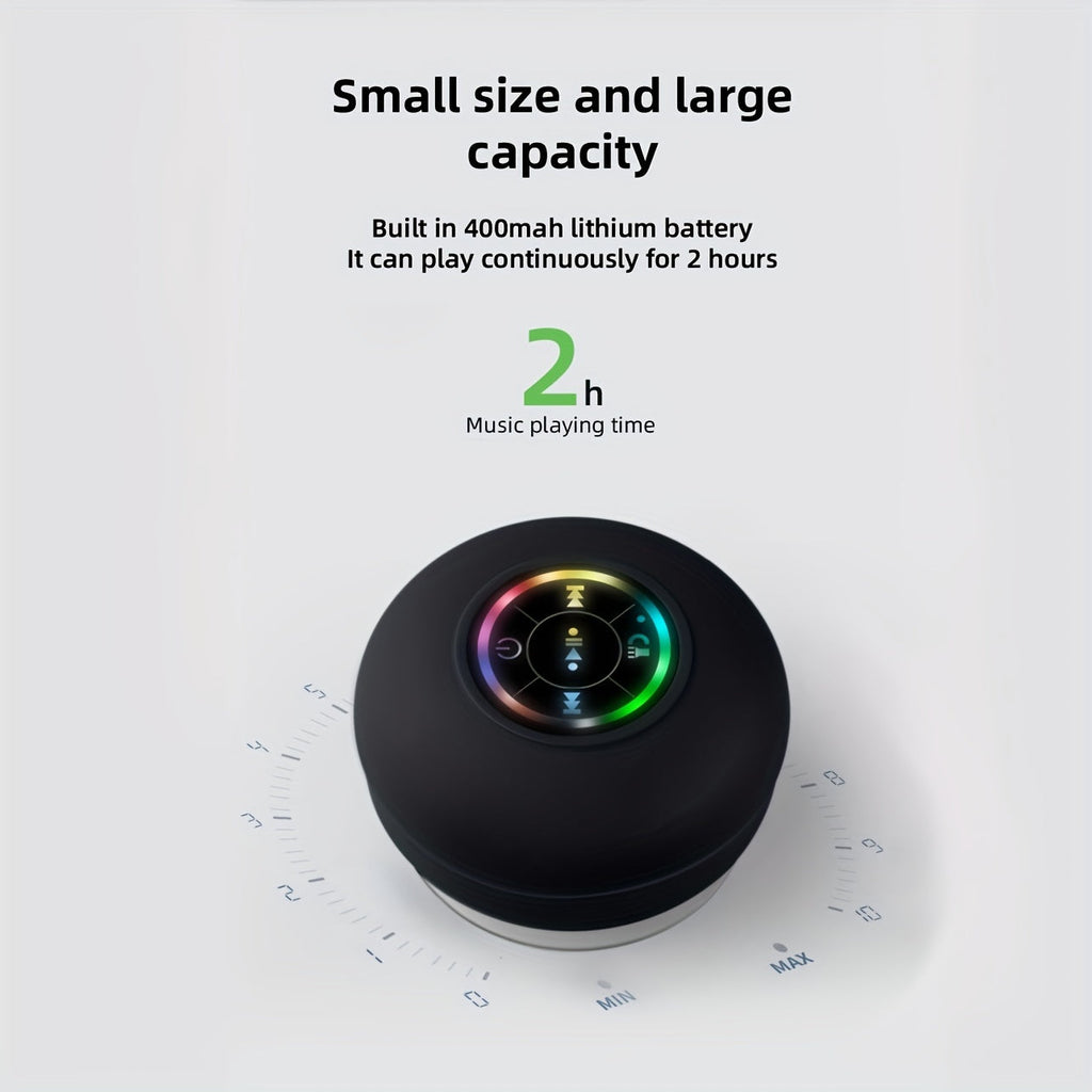 Portable Waterproof Wireless Speaker With Suction Cup