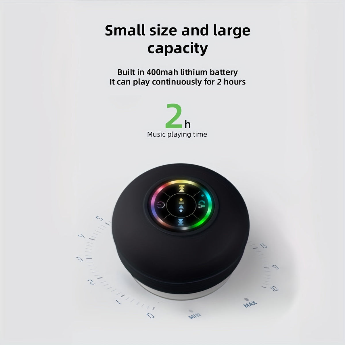 Portable Waterproof Wireless Speaker With Suction Cup