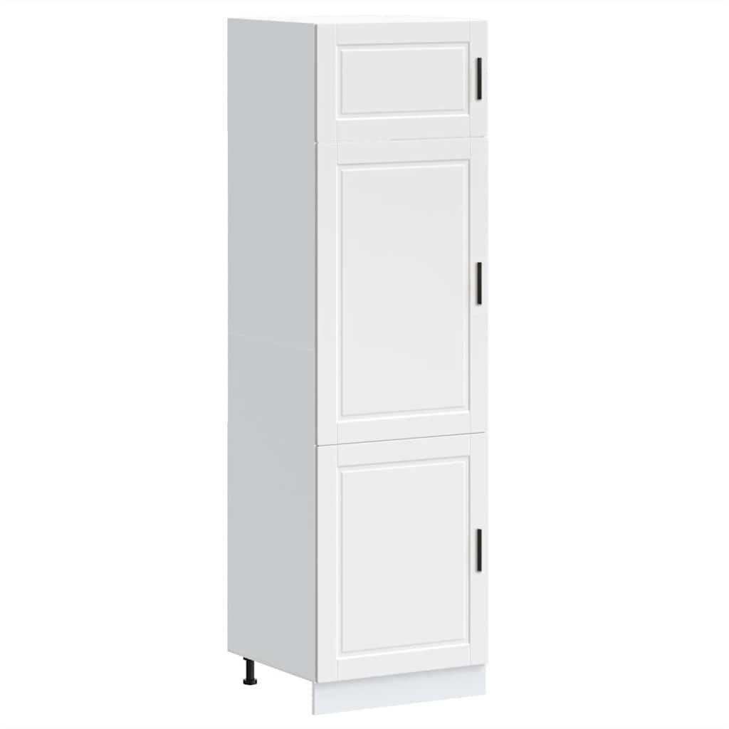 Porto White Kitchen Cupboard – Engineered Wood Storage Cabinet