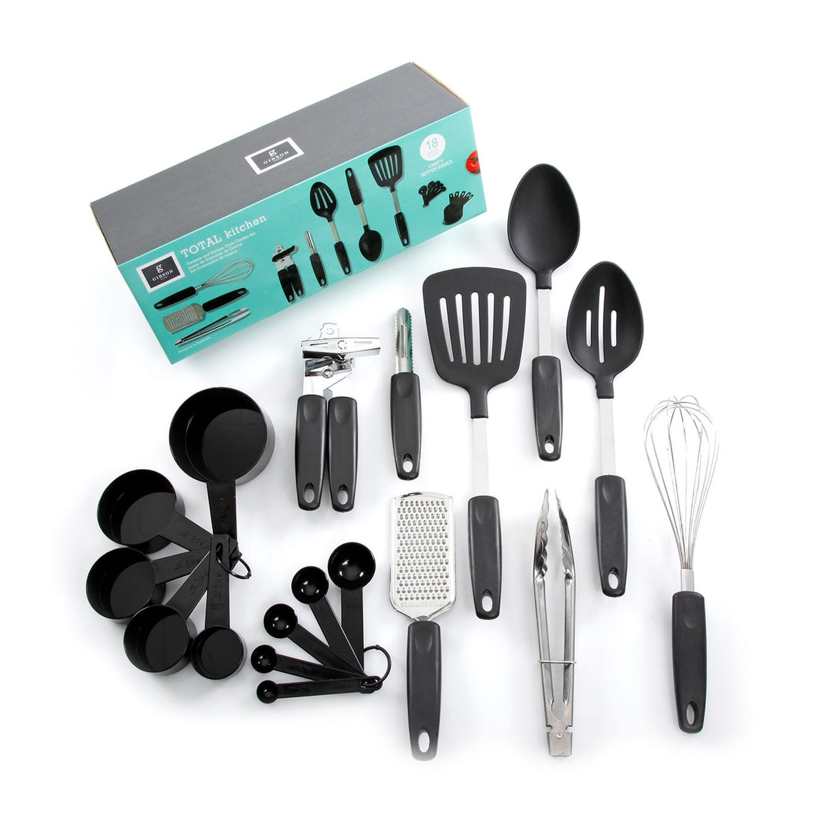Gibson Home Total Kitchen 18-Piece Gadget & Tool Set