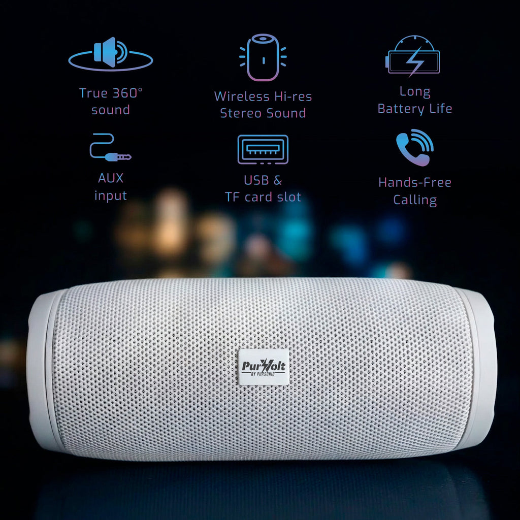 Purvolt Wireless Speaker – The Power Player, 360° Sound