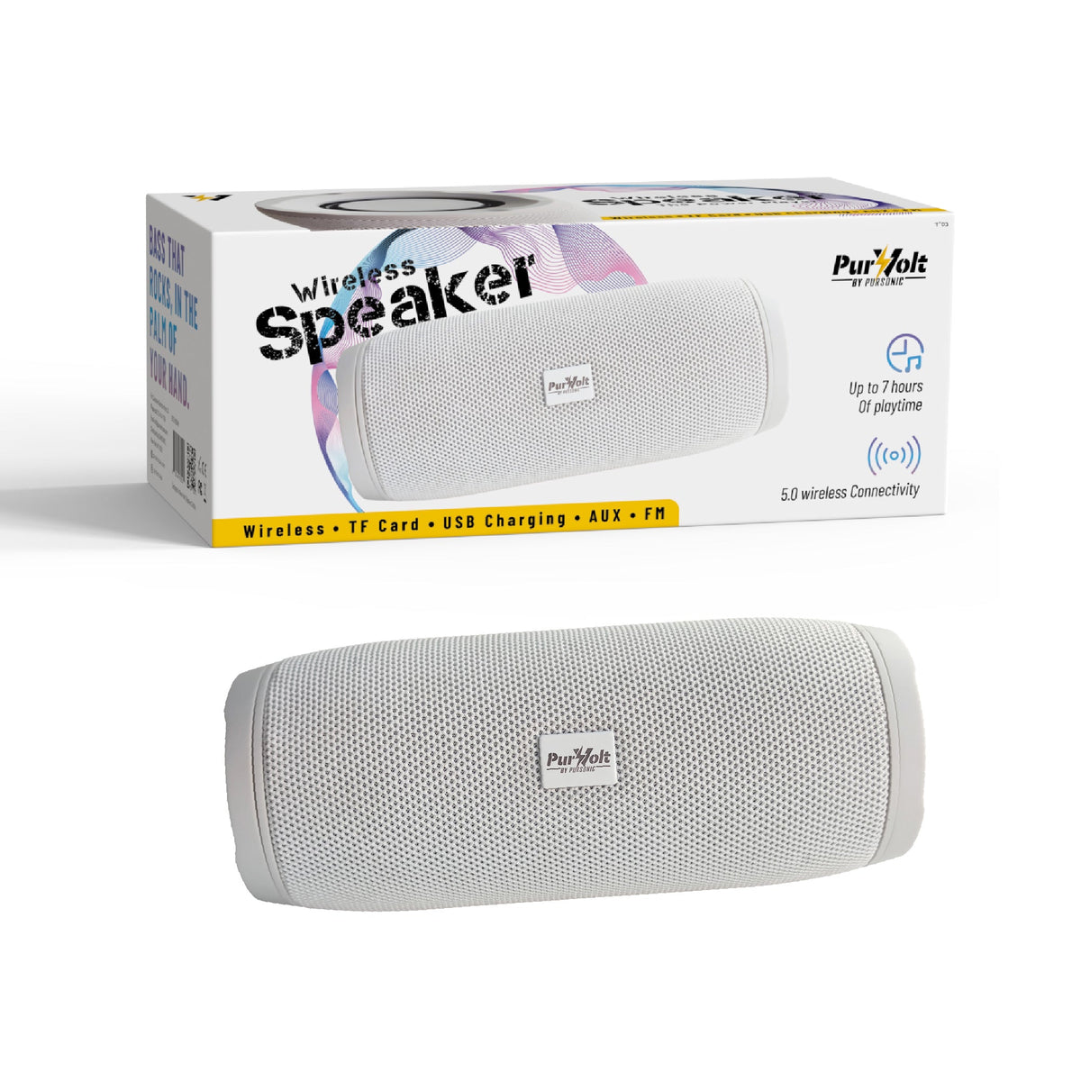 Purvolt Wireless Speaker – The Power Player, 360° Sound