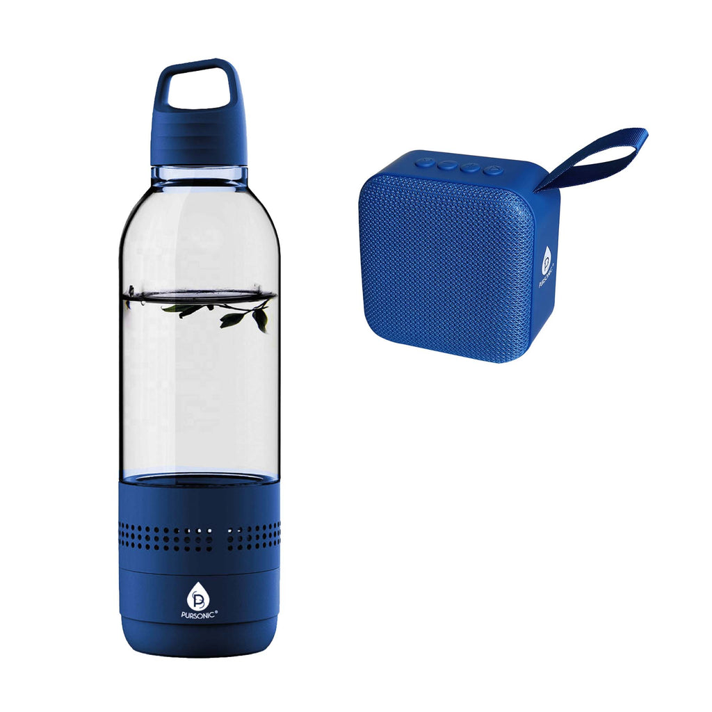 Pursonic Hydration & Sound Bundle – Water Bottle Speaker + 360° Wireless Speaker