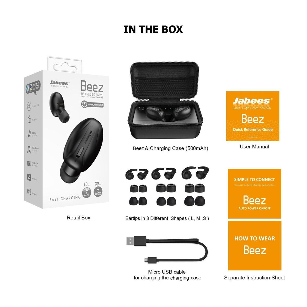 Beez – Bluetooth 5.0 True Wireless Earbuds with Fast Charging