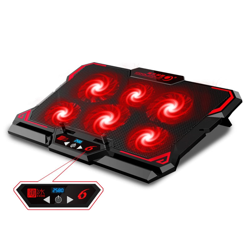 17 Inch Gaming Laptop Cooler with 6 Fans
