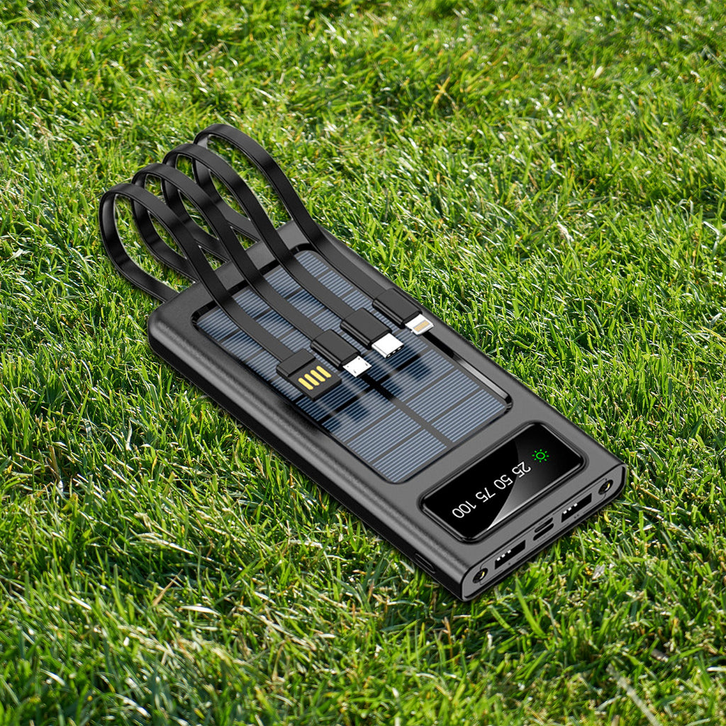 LED Portable Solarsync Solar Power Bank with Flashlight