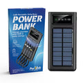 LED Portable Solarsync Solar Power Bank with Flashlight