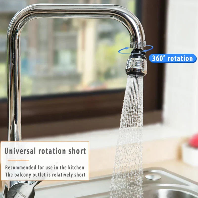 360° Swivel Faucet Extender – 2 Spray Modes