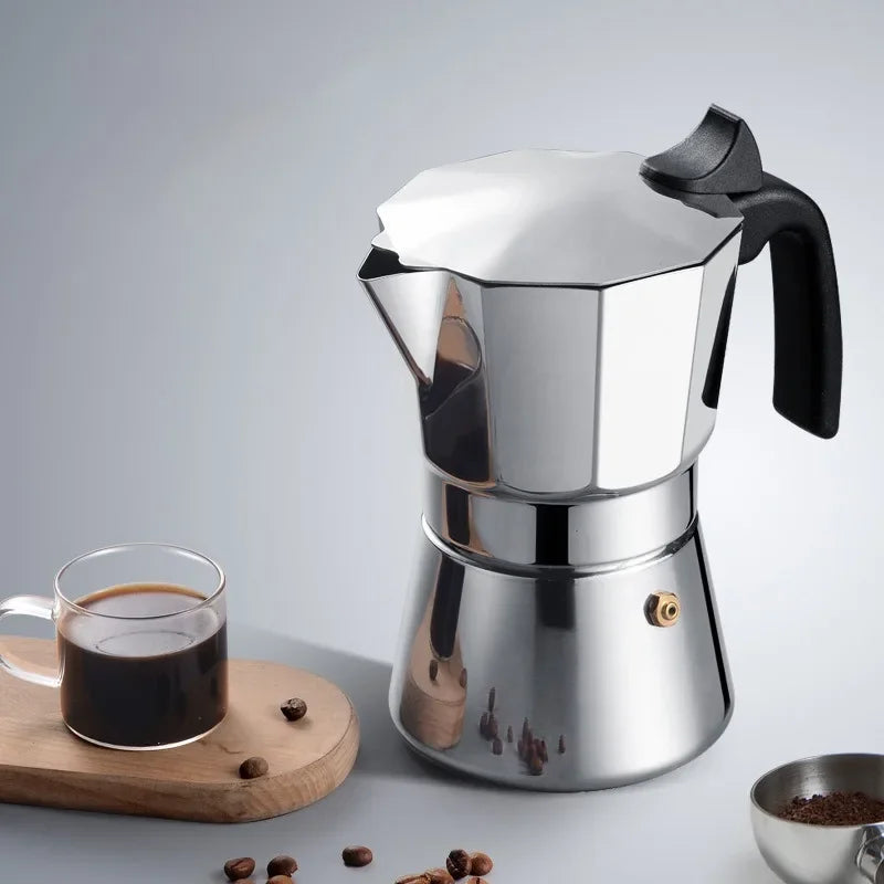 Stainless Steel Octagonal Moka Pot