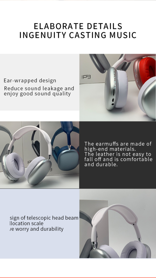 Wireless HiFi Stereo Bluetooth Headphones with FM & TF Card