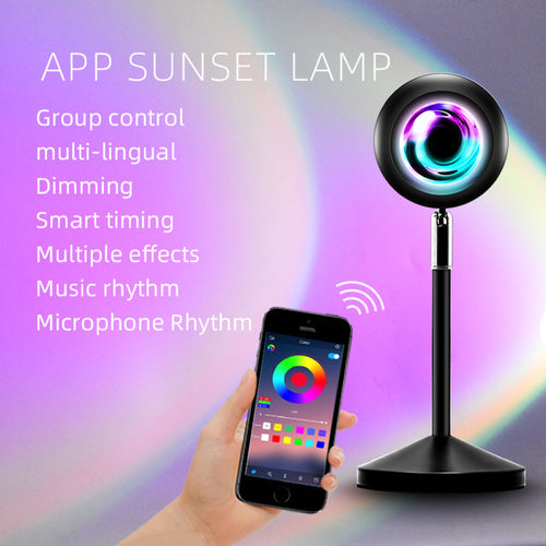 Rainbow Sunset Lamp with App & Remote Control