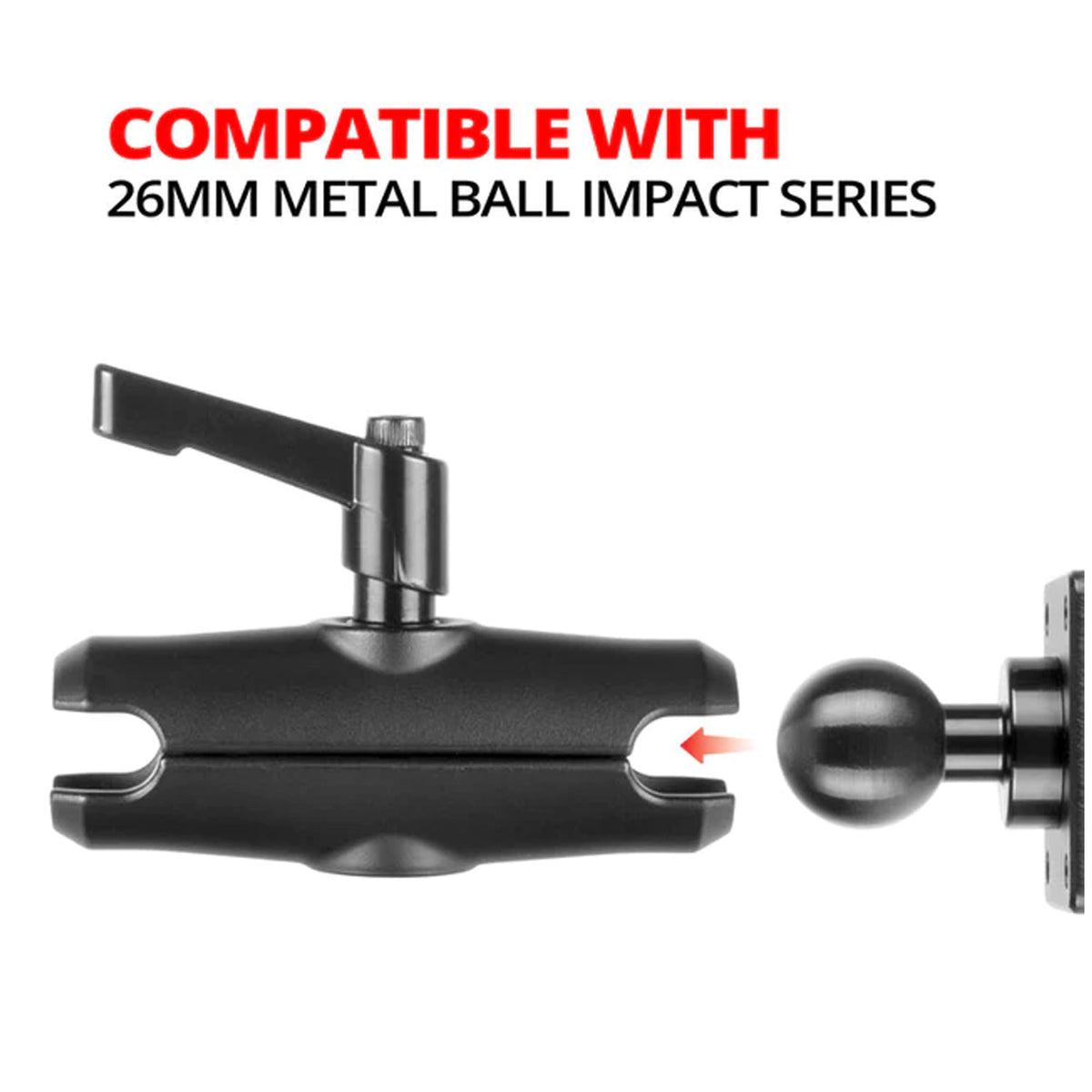 GRIP'R Impact Series 3.75" Aluminium Lever Arm – 26mm Ball & Socket