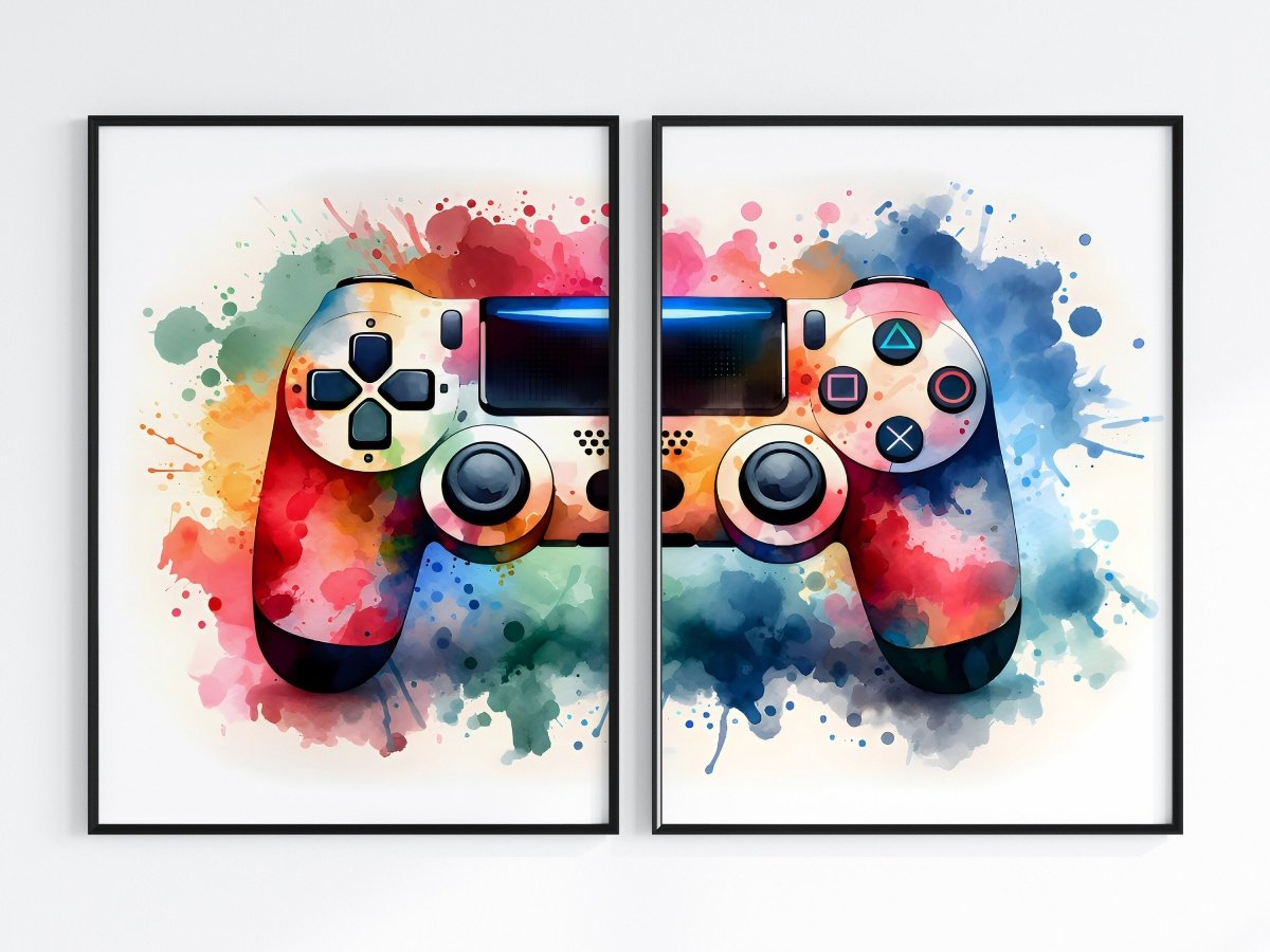 Gaming Wall Art Posters – Set of 2 (Unframed)