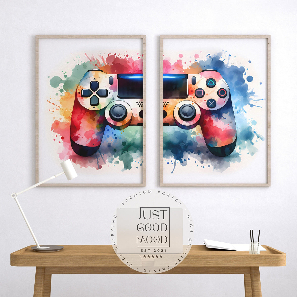 Gaming Wall Art Posters – Set of 2 (Unframed)