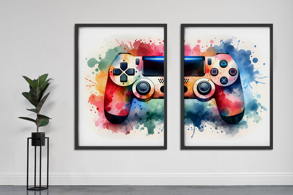 Gaming Wall Art Posters – Set of 2 (Unframed)