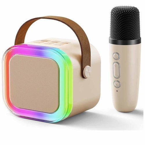 Wireless Mini Karaoke Speaker & Microphone Set – Portable Bluetooth