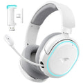 Wireless 7.1 Surround Sound Gaming Headset – White Grey