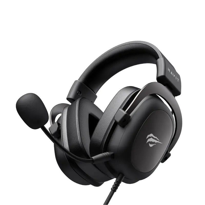 Wired Gaming Headset with Noise-Cancelling Mic – Black