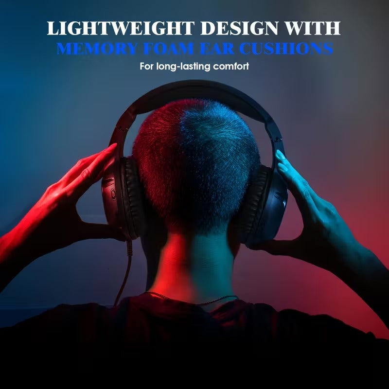 S20 Gaming Headset with 50mm Drivers & LED Mic