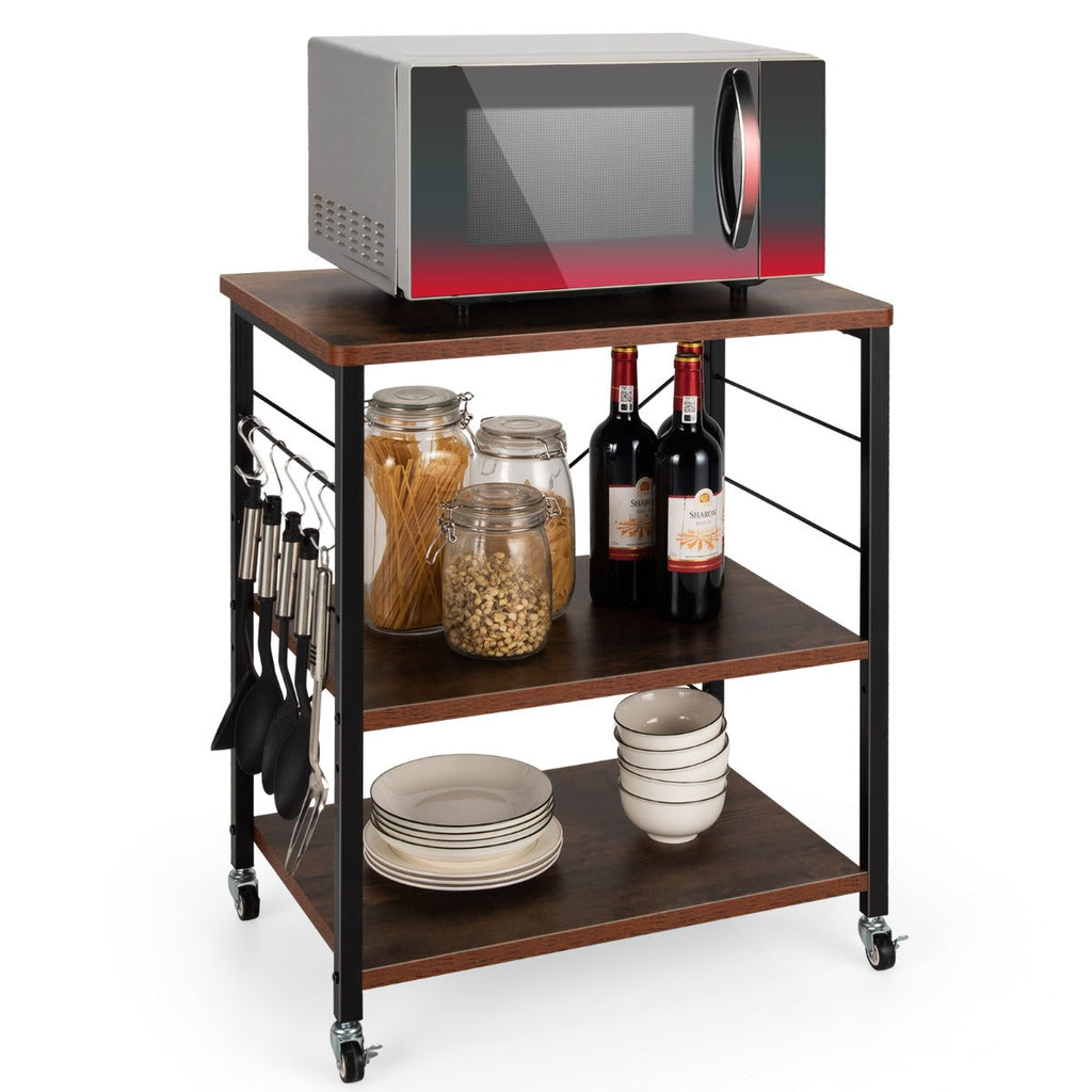 NNECW 3-Tier Rolling Storage Cart