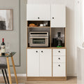 Freestanding Kitchen Pantry Cabinet with Adjustable Shelves