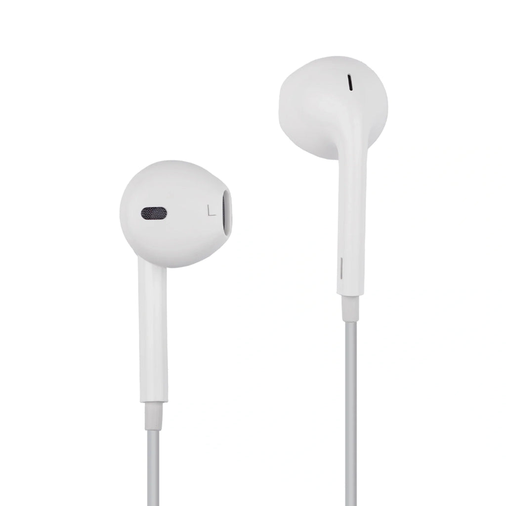 tag8 Wired Earphones with QR Lost & Found Tag – White